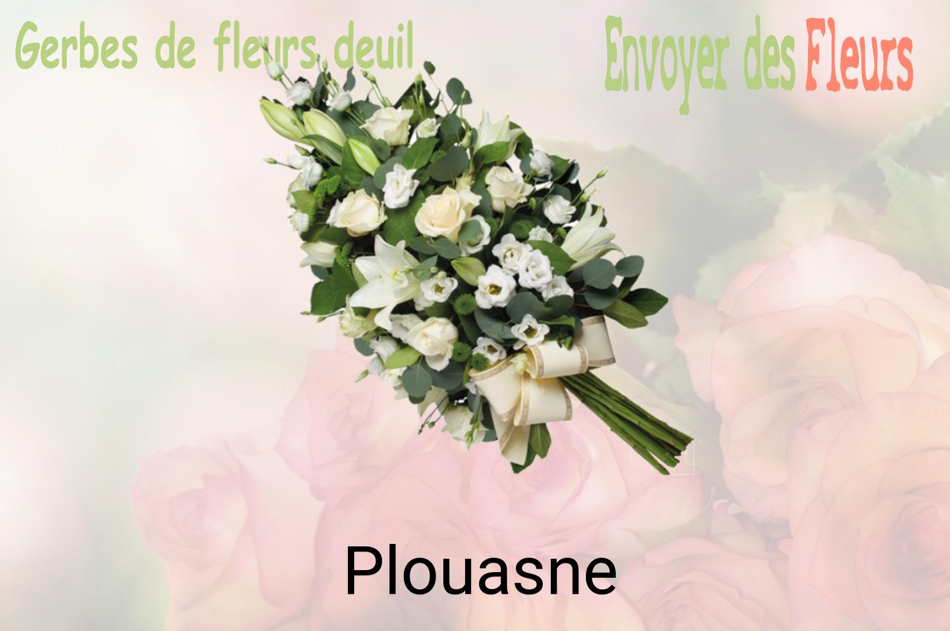 Gerbe de fleurs de deuil livrée à Plouasne